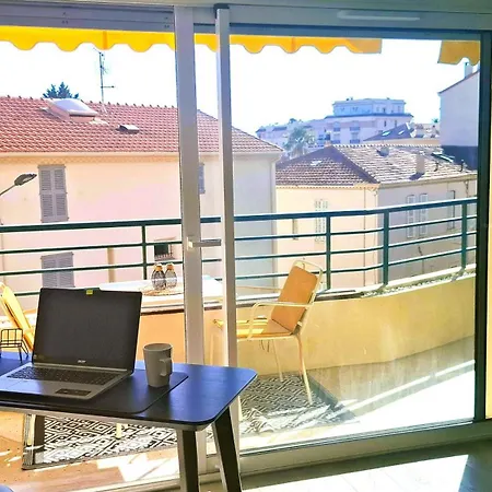 Le Clairfontaine - Stylish City-centre In - Sea View - Perfect For Work And Relaxation - 10 Min Walking Distance Of Palais Des Festivals And Beaches *