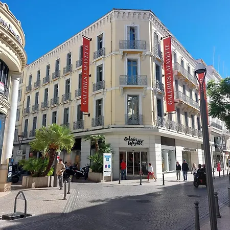 Le Clairfontaine - Stylish City-centre In - Sea View - Perfect For Work And Relaxation - 10 Min Walking Distance Of Palais Des Festivals And Beaches Lägenhet